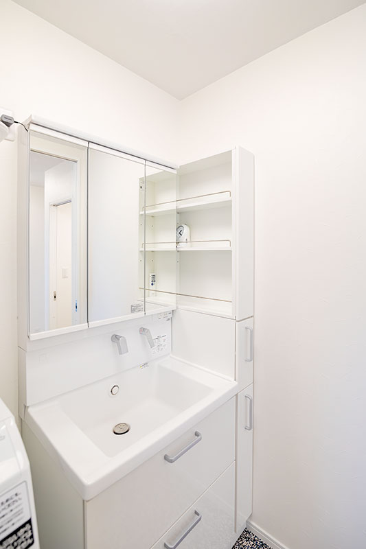 清潔感ある洗面所