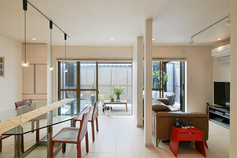 お庭からの出入りもラクラク