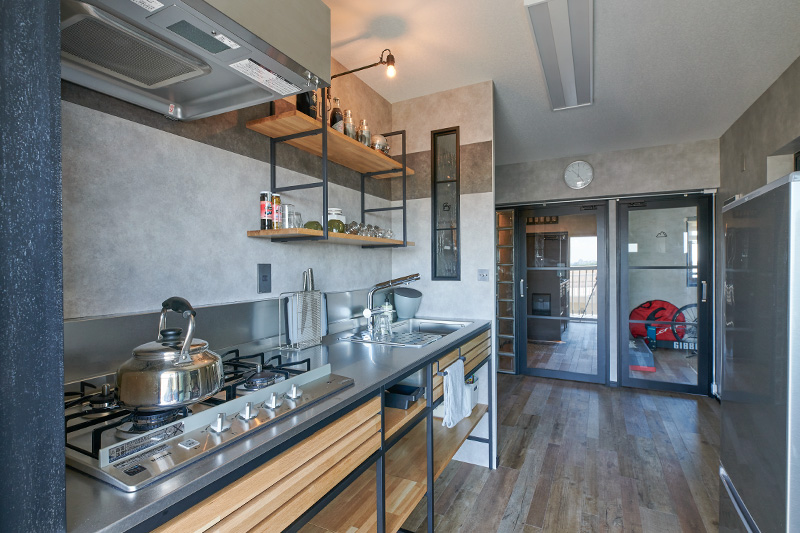 統一感のあるキッチン