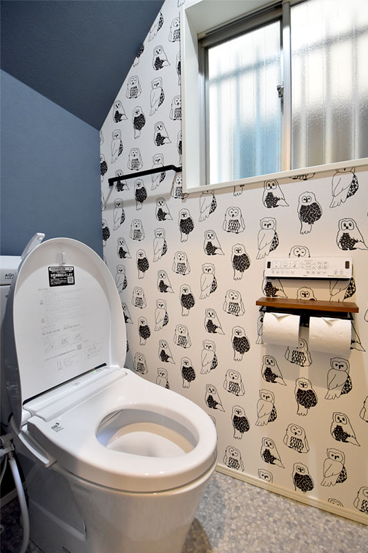 遊び心のあるトイレ
