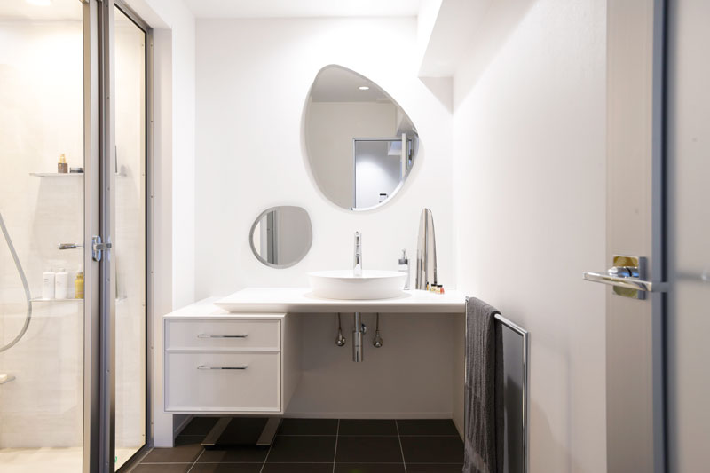 美しい造作洗面台