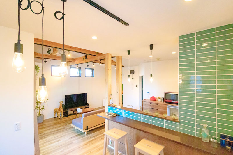 おしゃれなカフェ風リビング