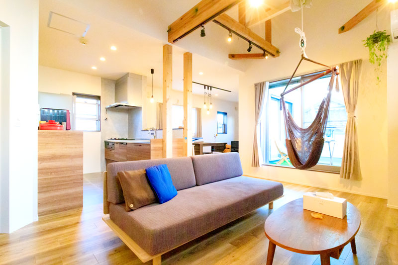 ハンモックでまったりと